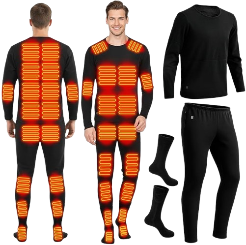 Thermal Underwear and Socks Set USB Heated