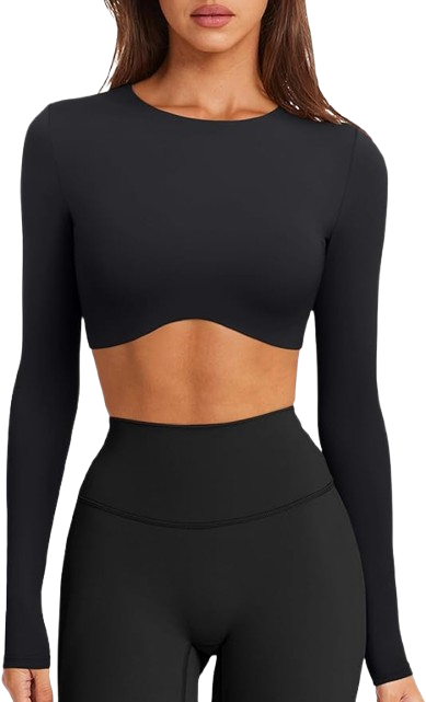 Womens Sexy Double Lined Long Sleeve